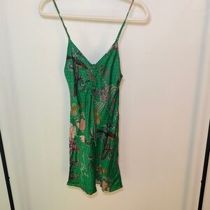 Zara Emerald Floral Dress